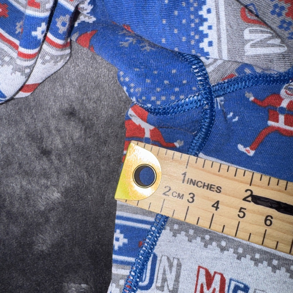 Brooks Run Merry Christmas Long Sleeve Shirt Blue Holiday Sasquatch XXL 221404 - Picture 8 of 11
